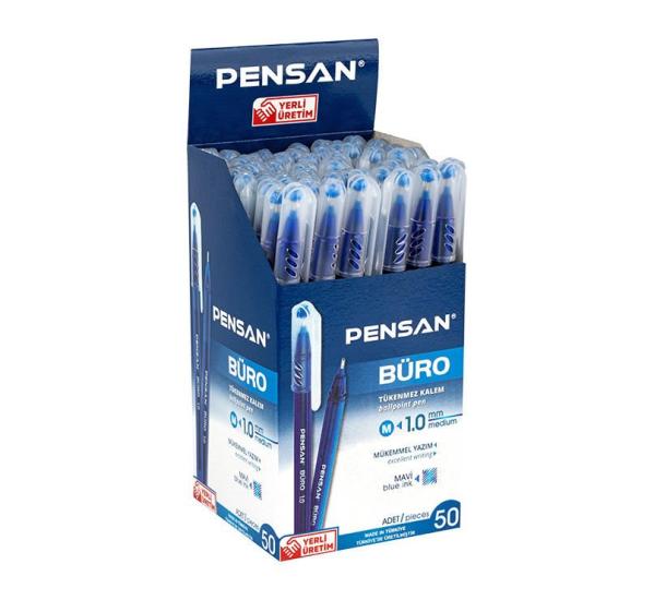 Pensan 2270 Büro Tükenmez Kalem 1Mm Mavi 50 Li